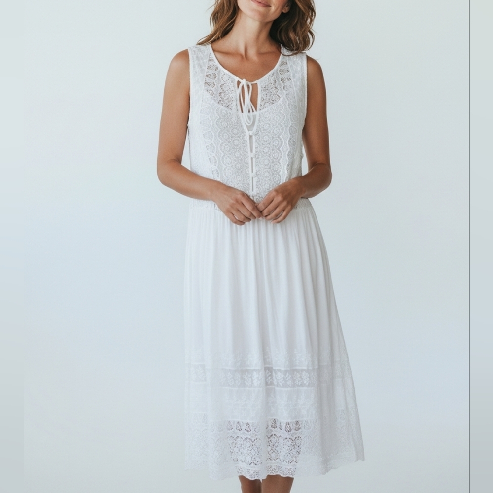Johnny Was 4 Love And Libery Lace Boho Dress